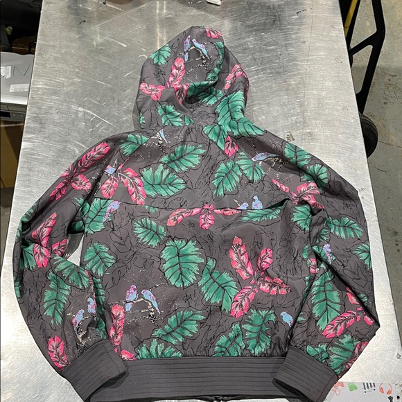 TNA Women’s Jacket with Green and Pink Leaf Print (Size M) - Picture 4 of 5